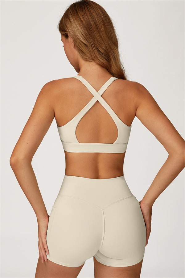 The Glacier Sports Bra Shorts 2-Piece Set