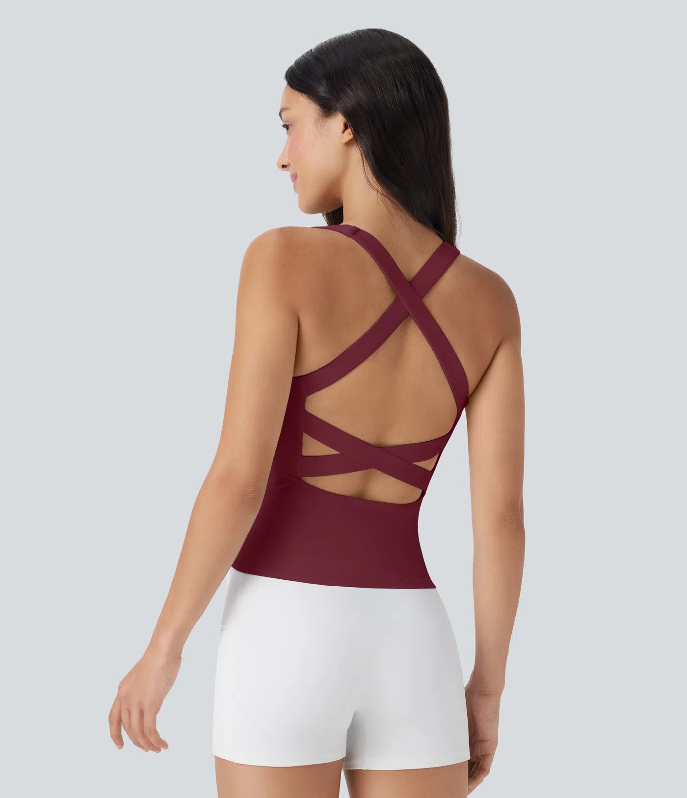 Valore Cross-back Workout Tank in Black