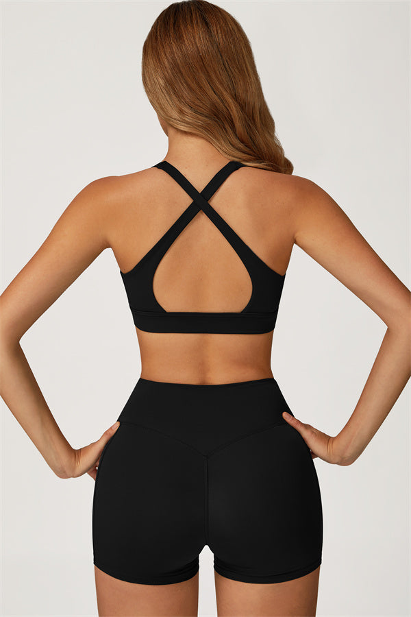 The Glacier Sports Bra Shorts 2-Piece Set