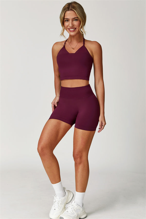 The Allure Halter Top Shorts 2-Piece Set