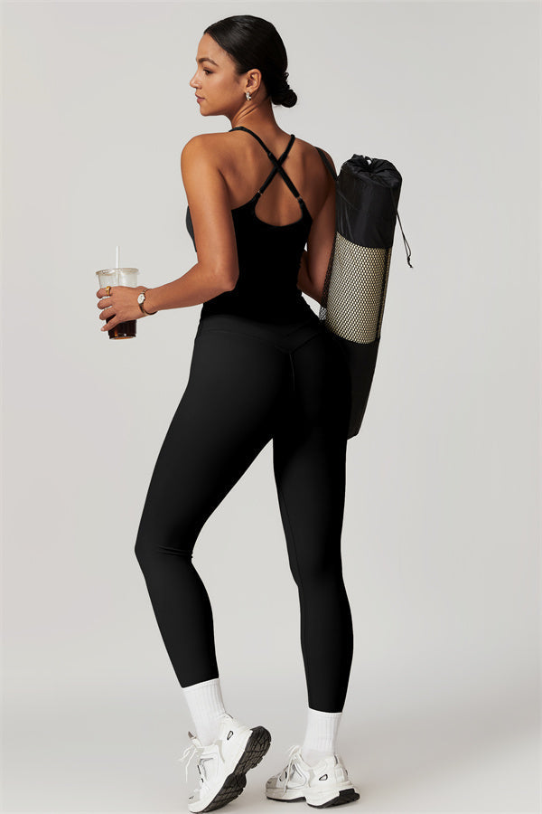 The Enigma Cross Back Vest Leggings 2-Piece Set