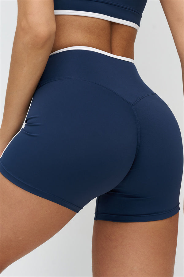 The Crave Contrast Sports Bra Shorts 2-Piece Set