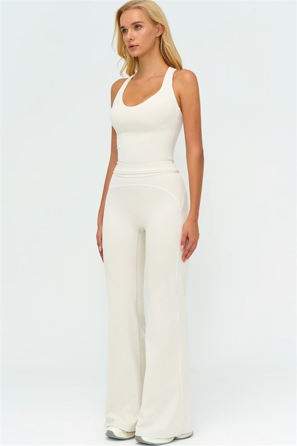 The Amara Crop Top Flared Leggings 2-Piece Set