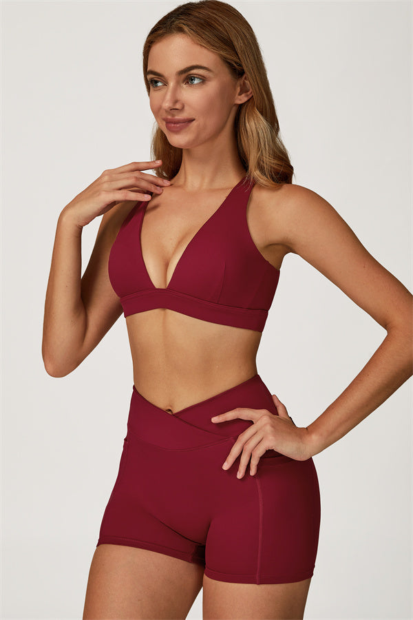 The Glacier Sports Bra Shorts 2-Piece Set