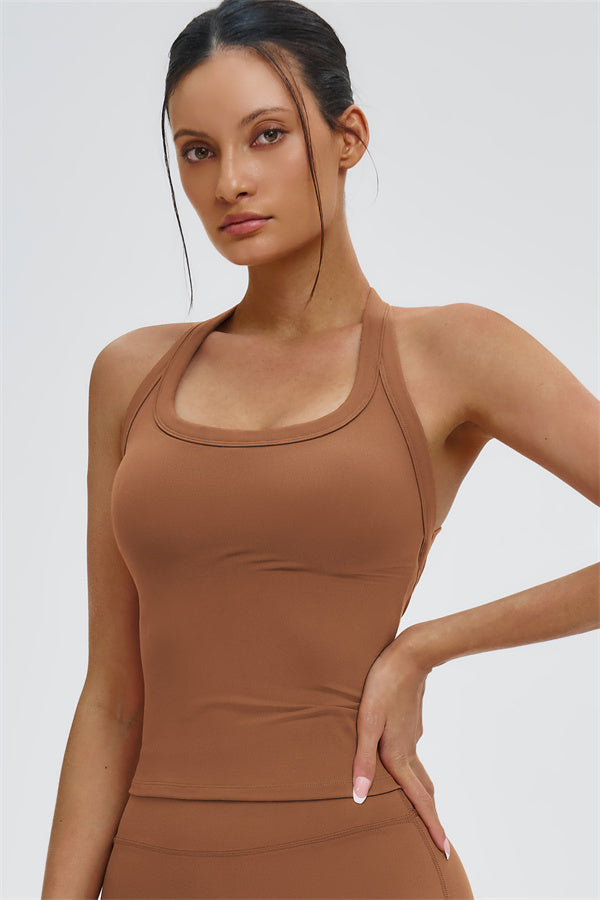 The Slate Y-Back Top Flared Leggings 2-Piece Set