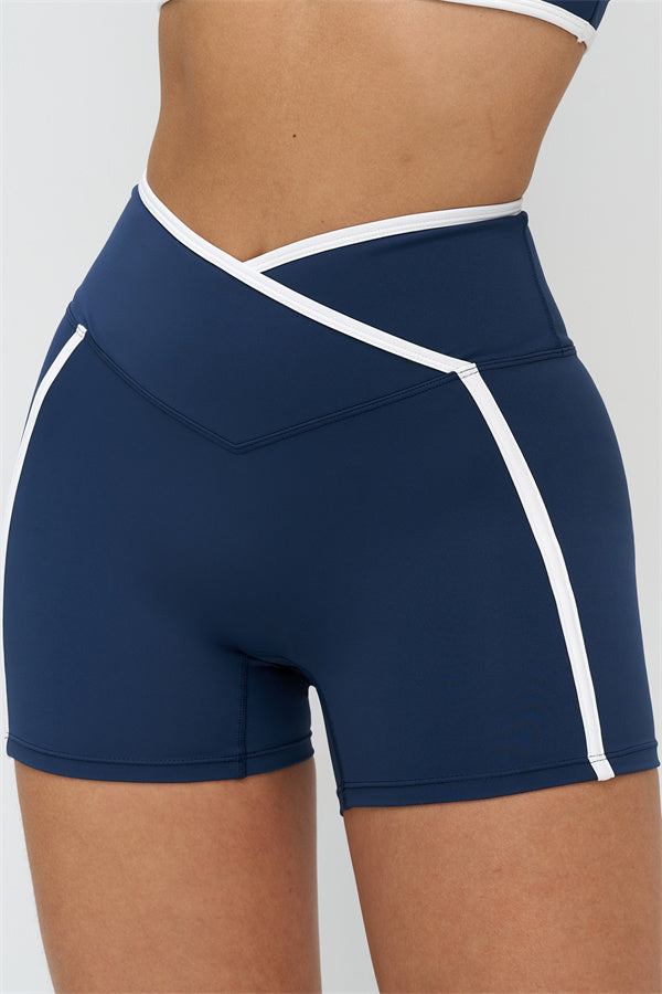 The Crave Contrast Sports Bra Shorts 2-Piece Set