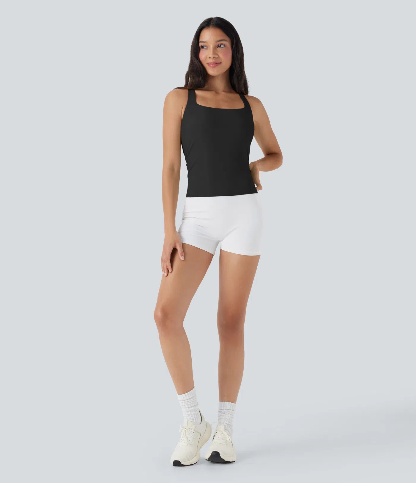 Valore Cross-back Workout Tank in Black