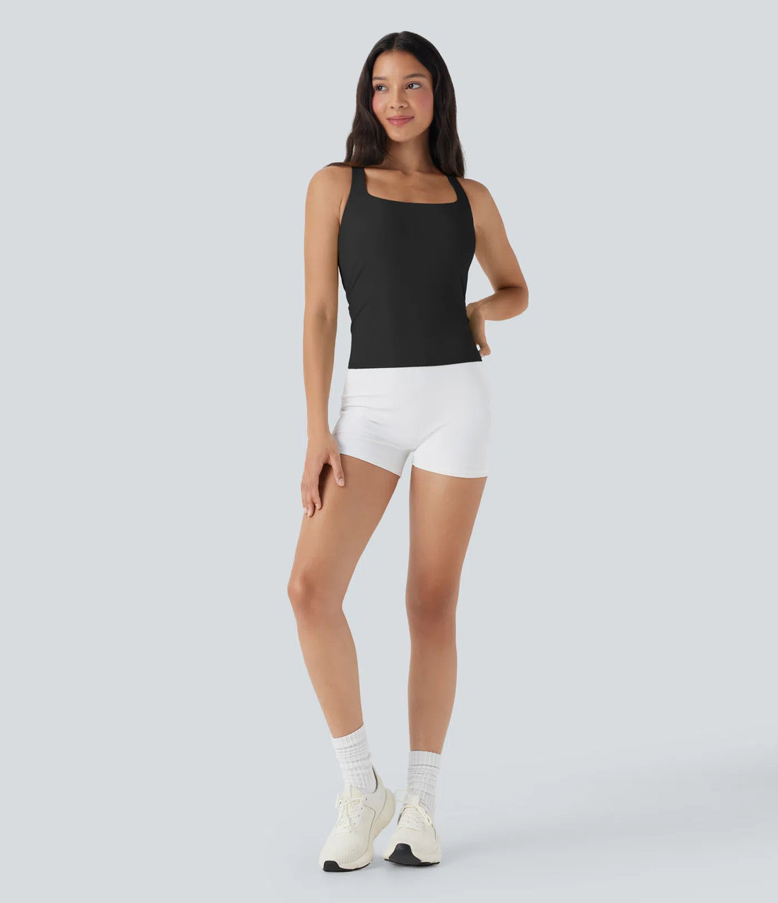 Valore Cross-back Workout Tank in Black