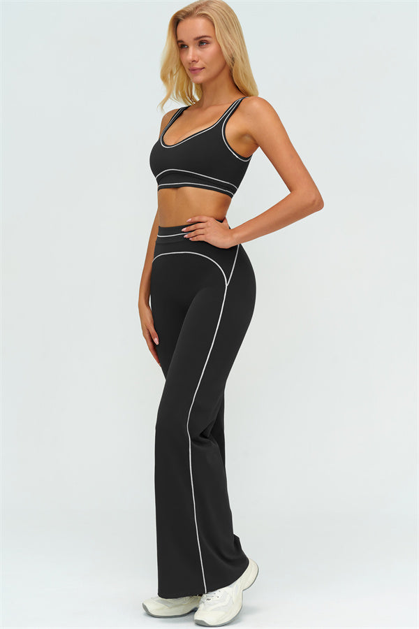 The Amara Sports Bra Flared Leggings 2-Piece Set