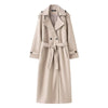 Double-Breasted Long Wool Coat Women's Classic Overcoat