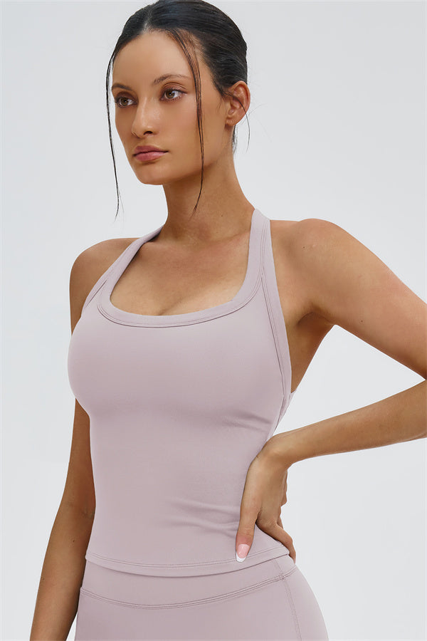 The Slate Y-Back Top Flared Leggings 2-Piece Set