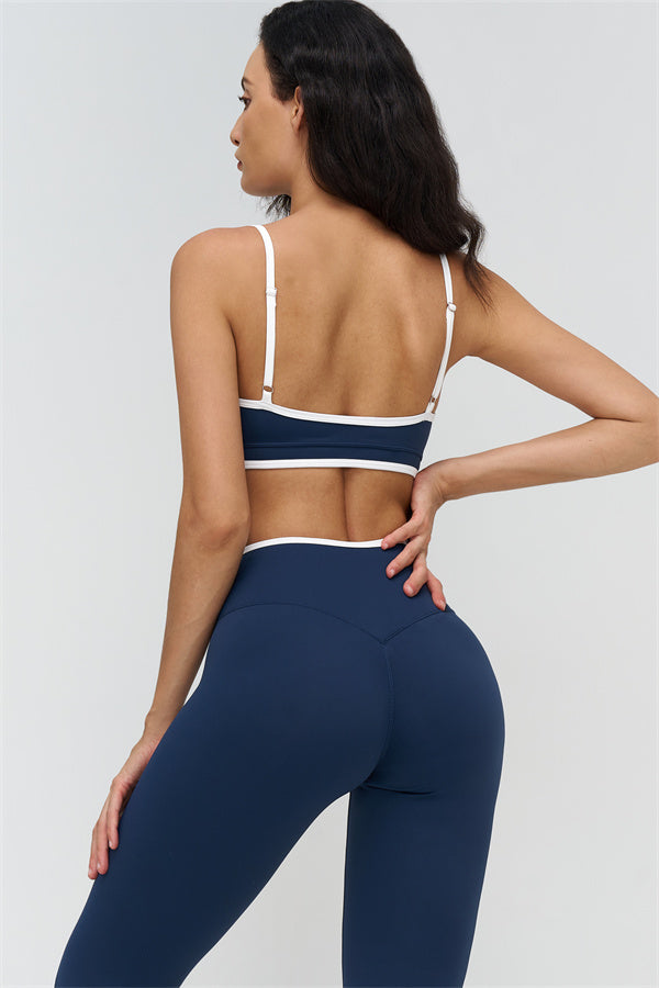 The Crave Contrast Sports Bra Leggings 2-Piece Set