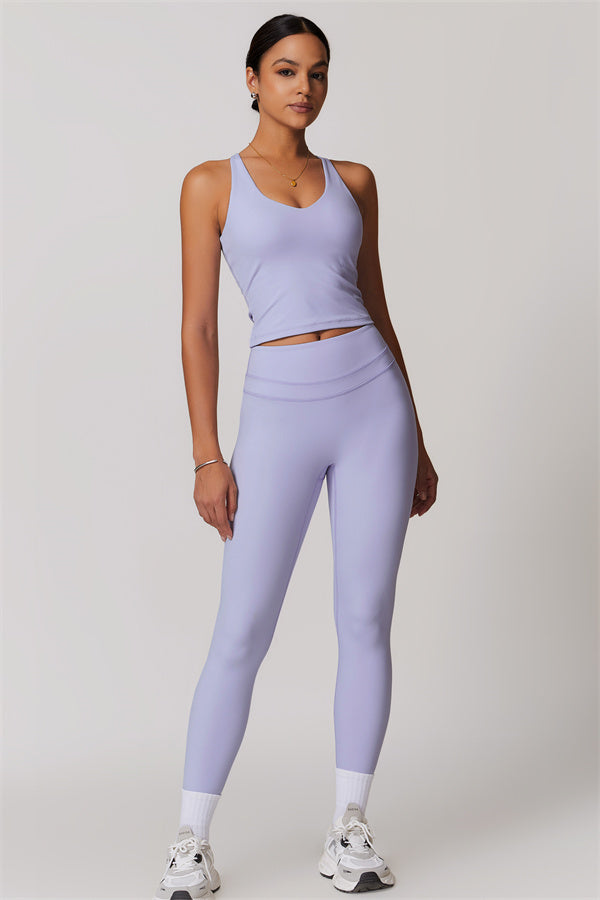 The Enigma Cross Back Vest Leggings 2-Piece Set