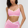 The Crave Contrast Sports Bra Shorts 2-Piece Set