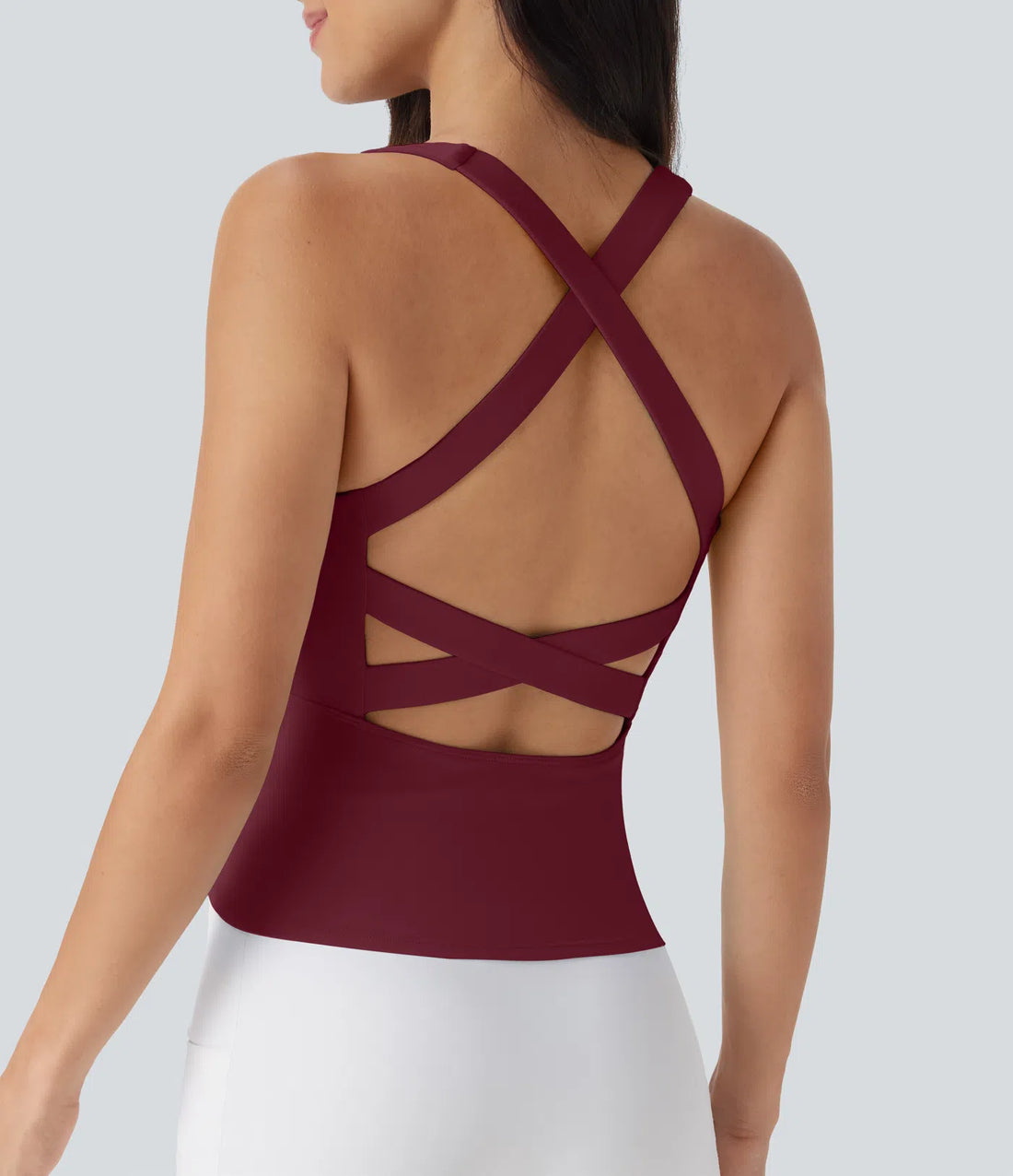 Valore Cross-back Workout Tank in Black