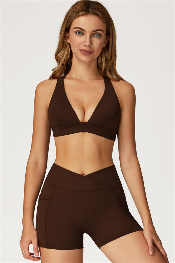 The Glacier Sports Bra Shorts 2-Piece Set