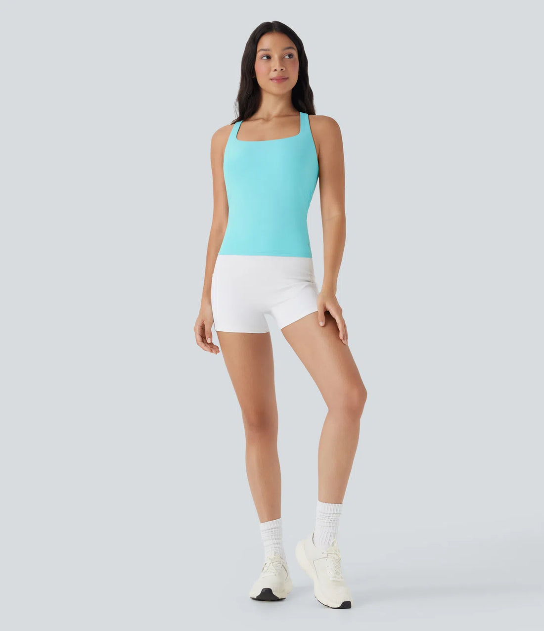 Valore Cross-back Workout Tank in Black