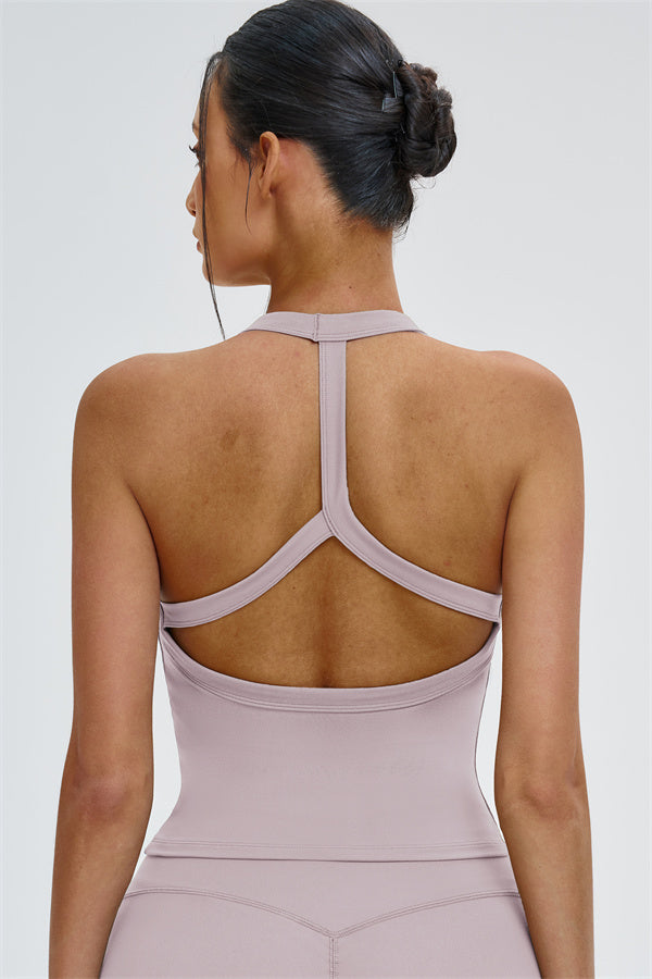 The Slate Y-Back Top Flared Leggings 2-Piece Set