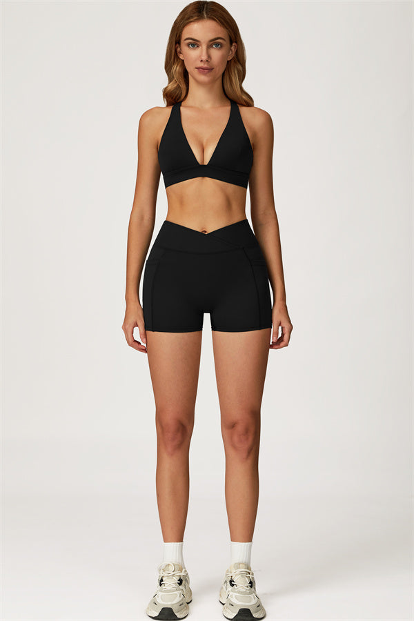The Glacier Sports Bra Shorts 2-Piece Set