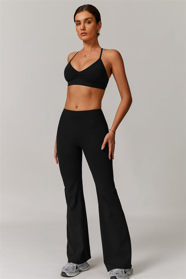 The Delicate Sports Bra Flared Leggings 2-Piece Set