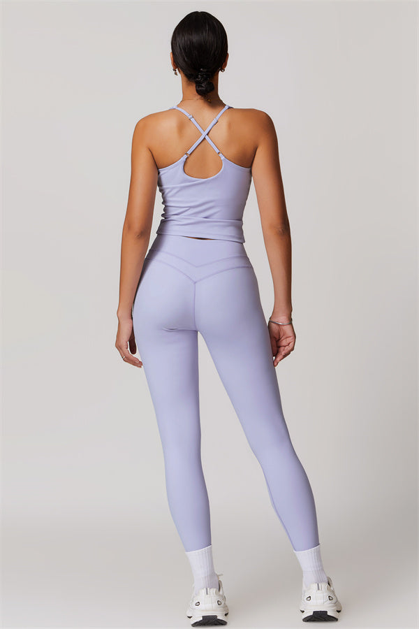 The Enigma Cross Back Vest Leggings 2-Piece Set