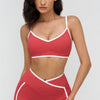 The Crave Contrast Sports Bra Shorts 2-Piece Set