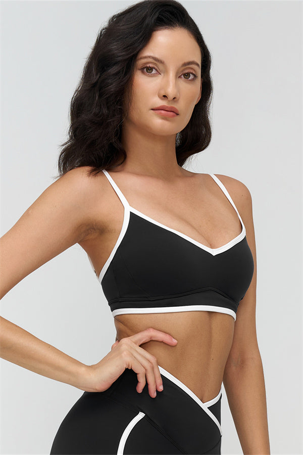 The Crave Contrast Sports Bra Leggings 2-Piece Set