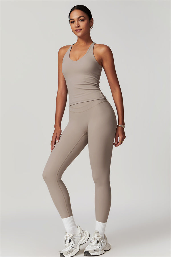 The Enigma Cross Back Vest Leggings 2-Piece Set