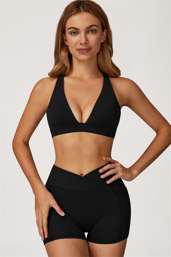 The Glacier Sports Bra Shorts 2-Piece Set