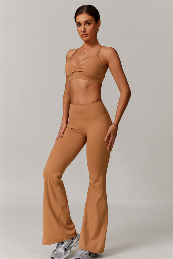 The Delicate Sports Bra Flared Leggings 2-Piece Set