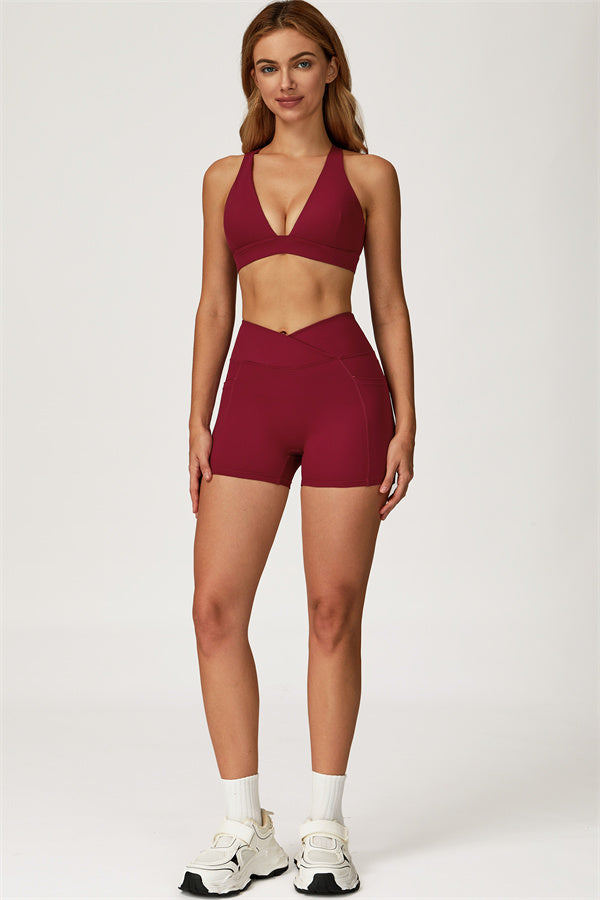 The Glacier Sports Bra Shorts 2-Piece Set