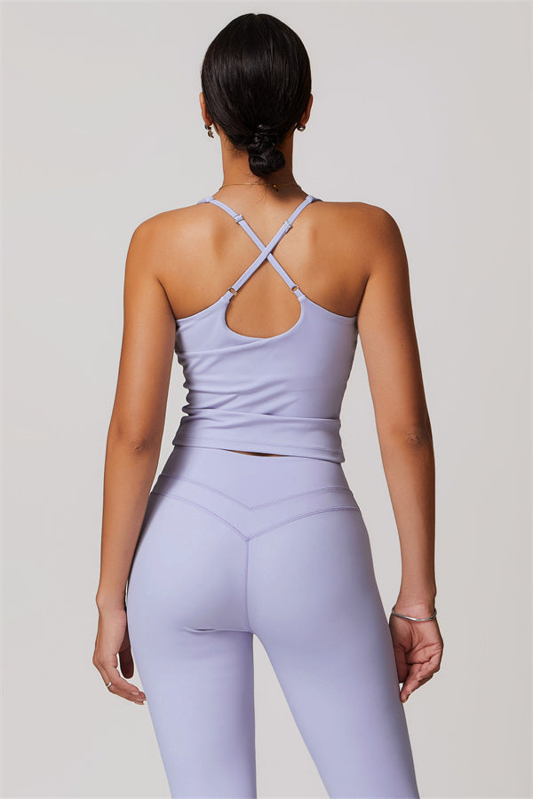 The Enigma Cross Back Vest Leggings 2-Piece Set