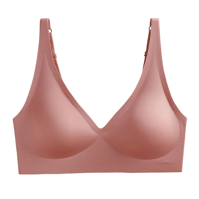 Seamless V-Neck Push-Up Bralette