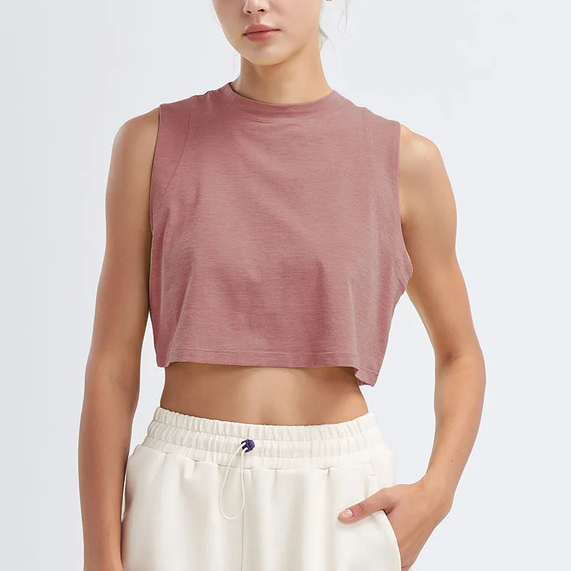 Loose Seamless Sports Tank Top – Breathable & Quick-Dry