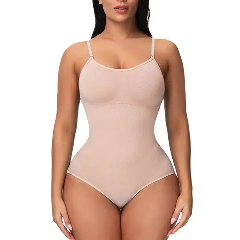 Seamless Shapewear Bodysuit with Tummy Control and Hip Lift