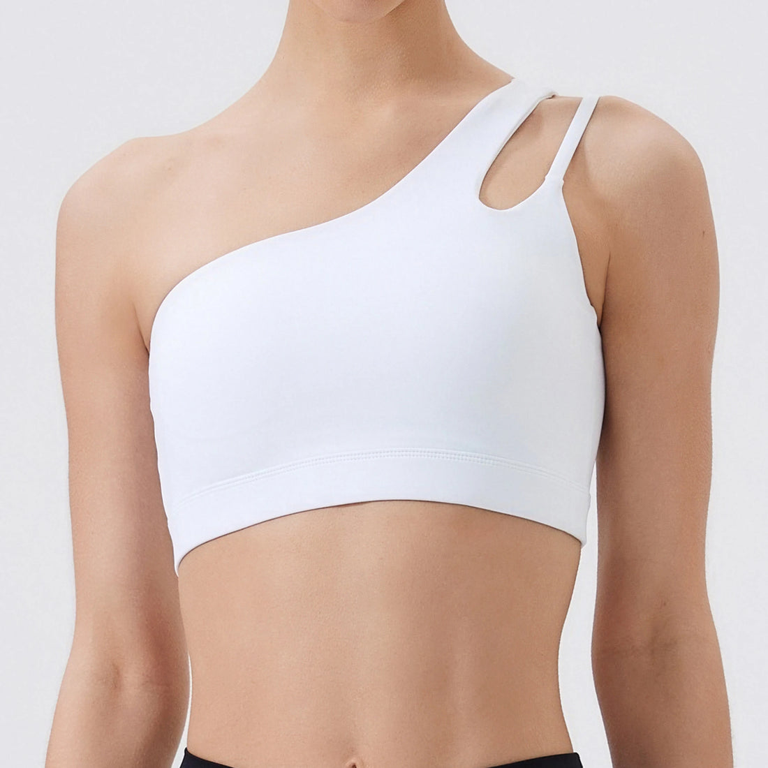One-Shoulder Push-Up Sports Bra Tank Top