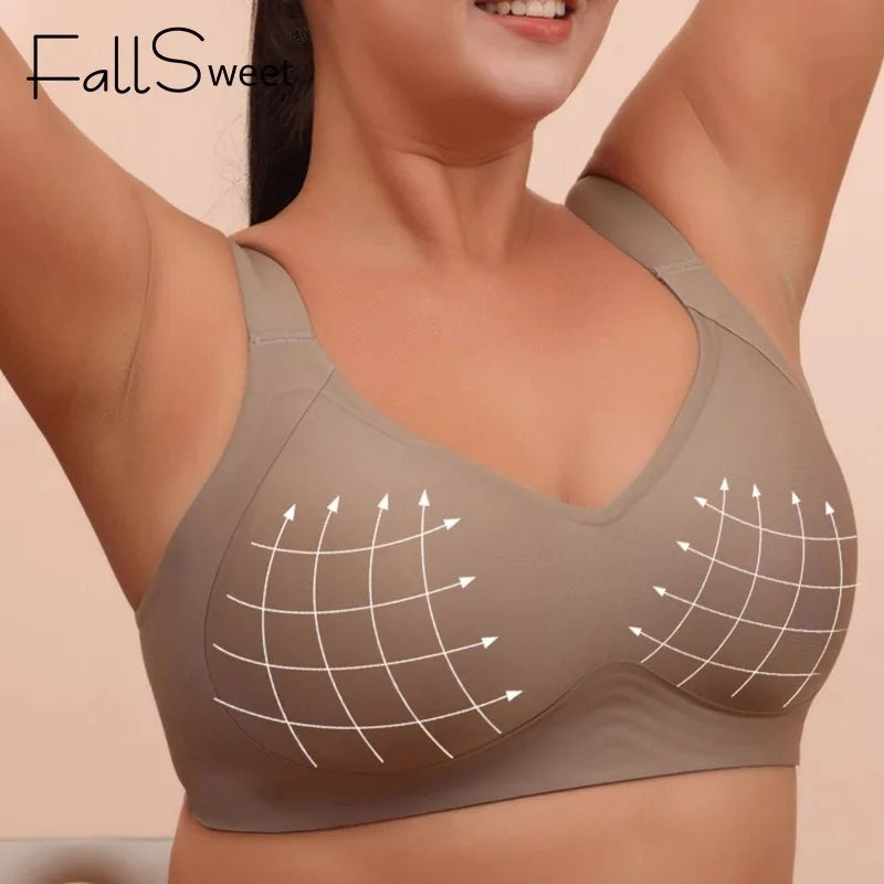 Plus Size Seamless Support Bralette