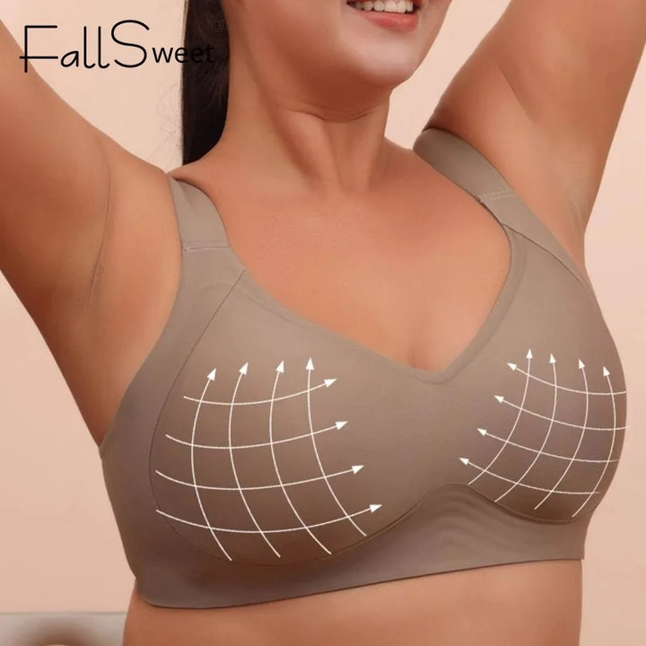 Plus Size Seamless Support Bralette