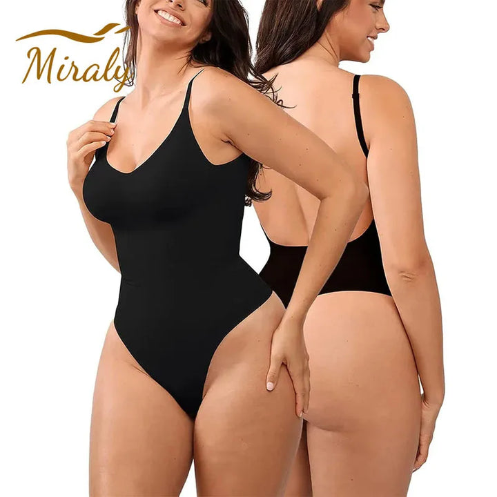 Backless Seamless Thong Shapewear Bodysuit