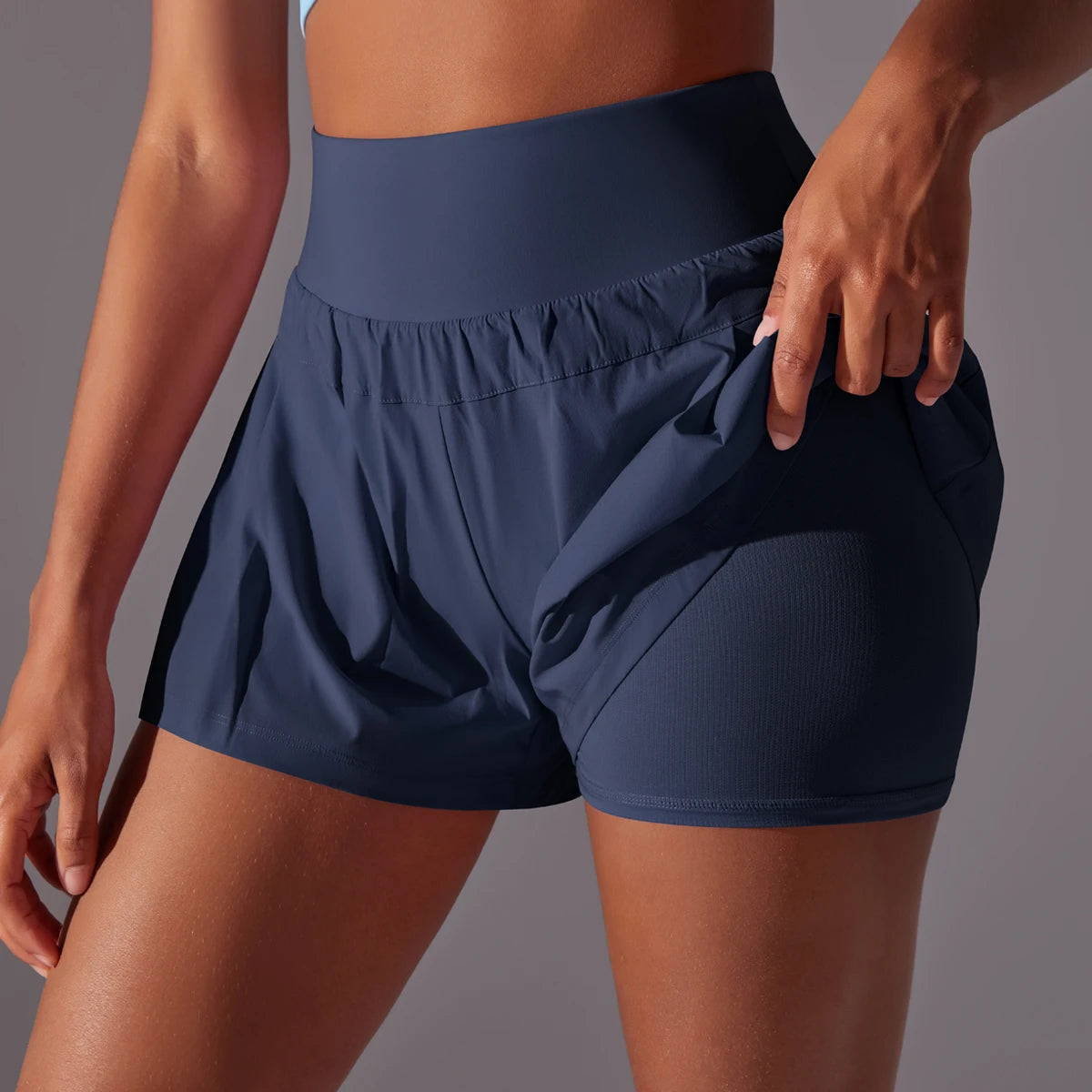 Double Layer Running Shorts – Quick-Dry with Inner Liner