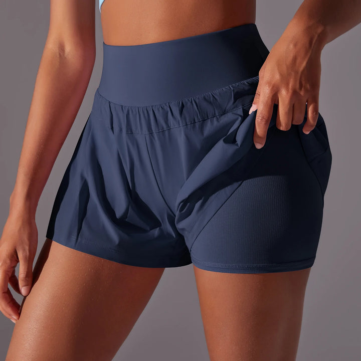 Double Layer Running Shorts – Quick-Dry with Inner Liner
