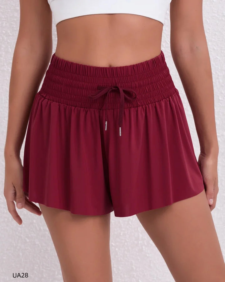 High-Waist Yoga Shorts – Loose Fit Quick-Dry Activewear