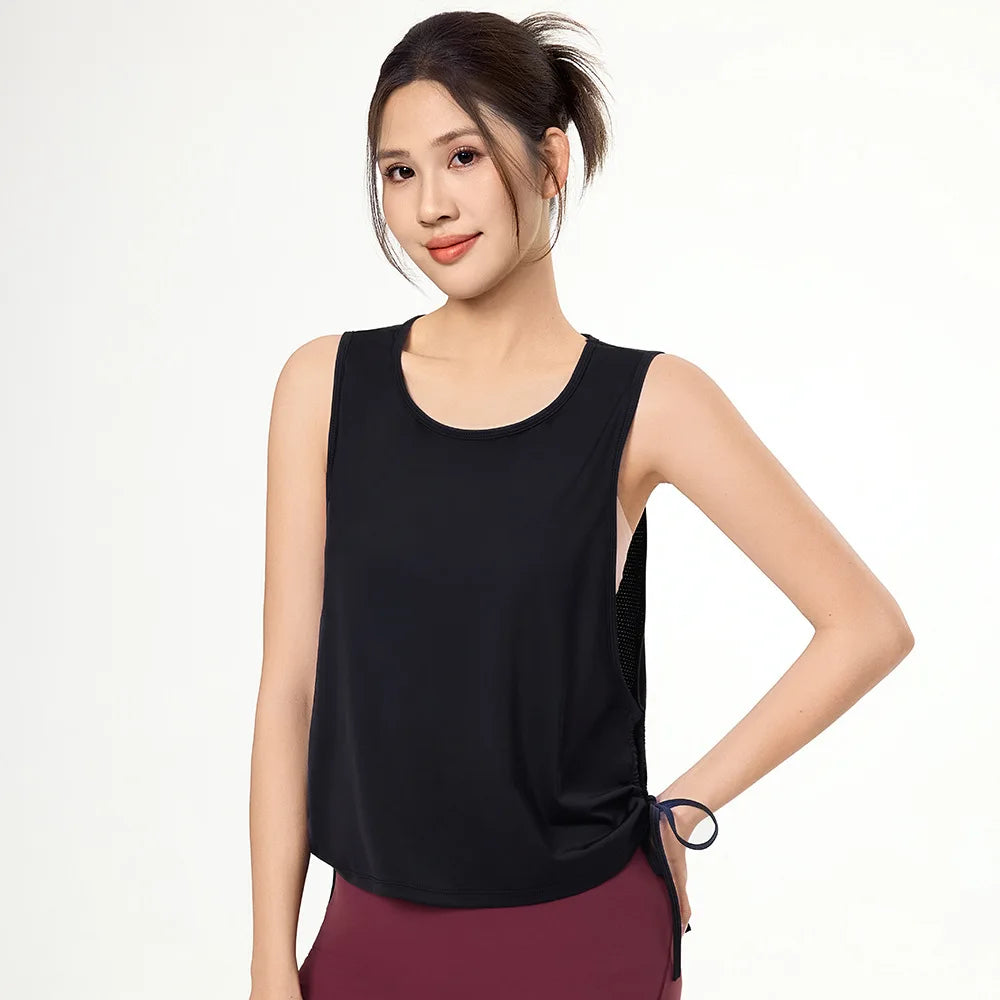 Bare-Feel Yoga Tank Top – Sexy & Supportive Fitness Vest