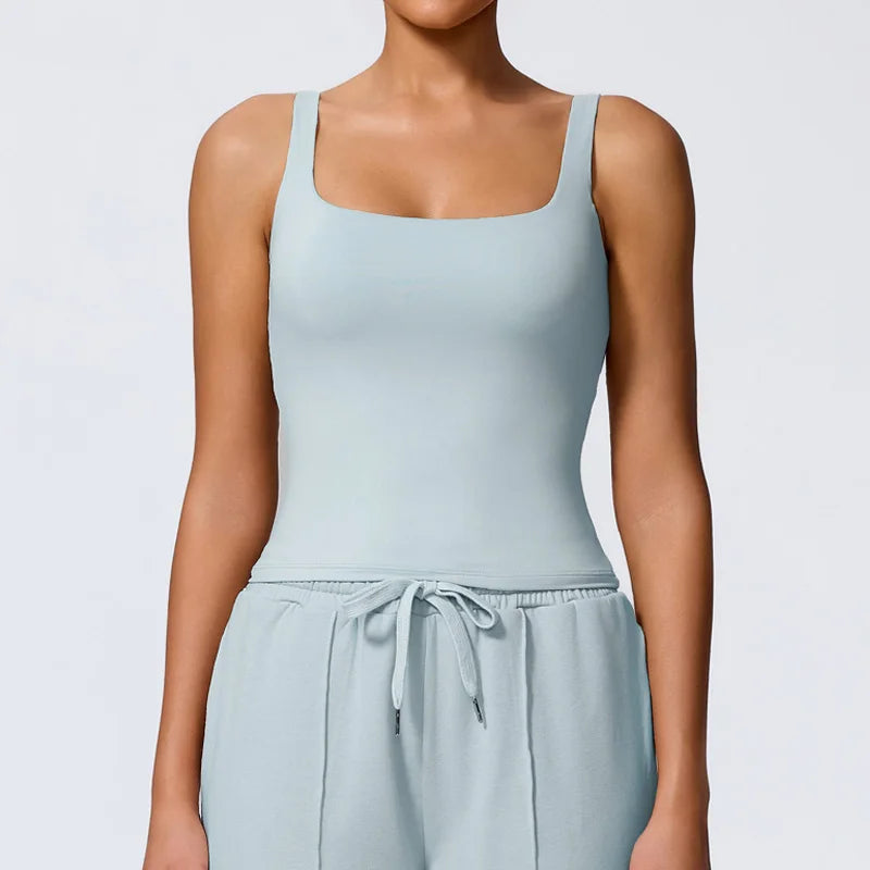 Women’s Quick-Dry Yoga Tank Top – U-Back Fitness Vest