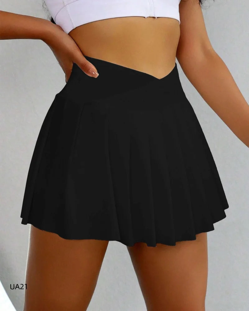 2-in-1 Athletic Skort – Flowy Shorts with Built-In Liner