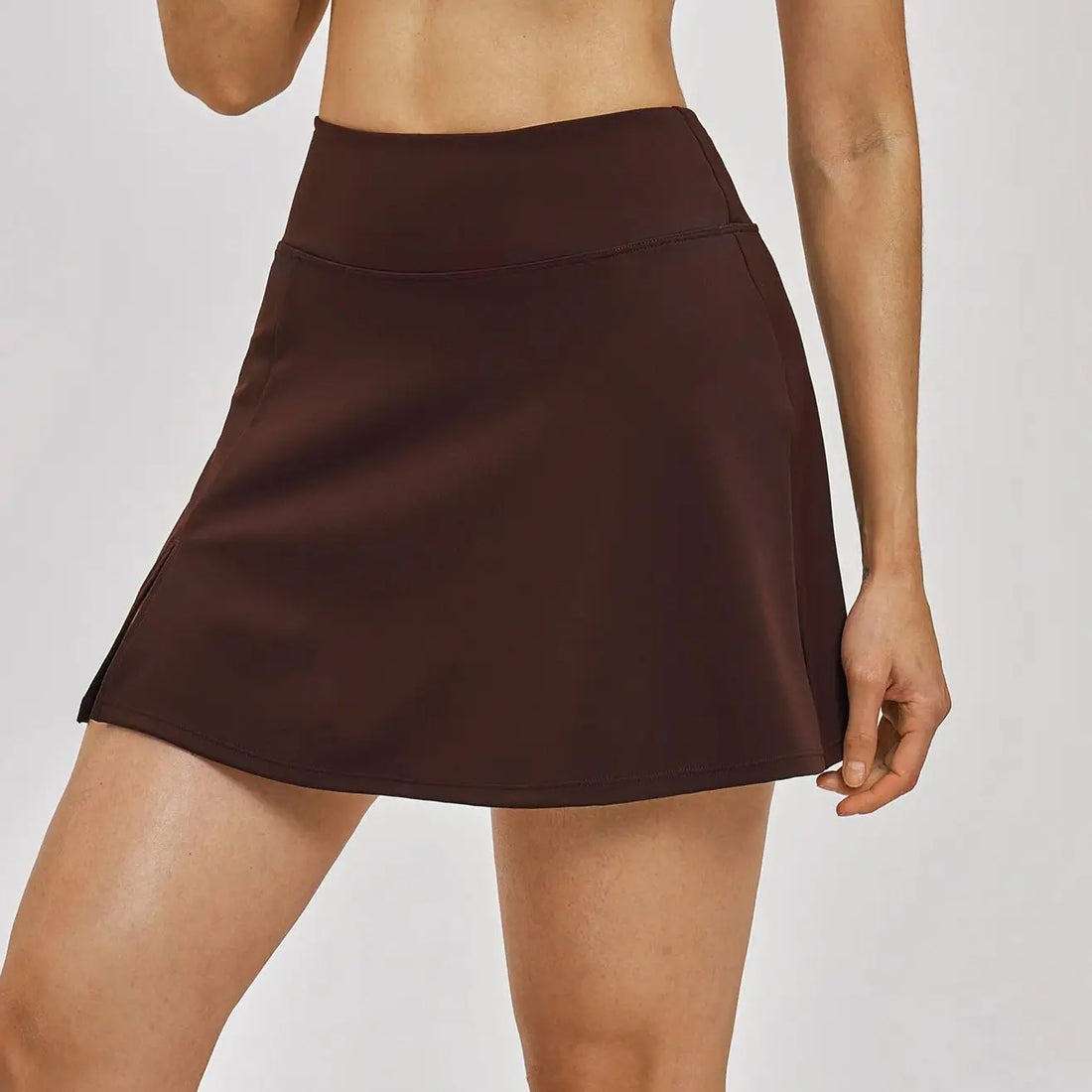 High-Waist Tennis Skirt – Built-In Shorts with Pockets