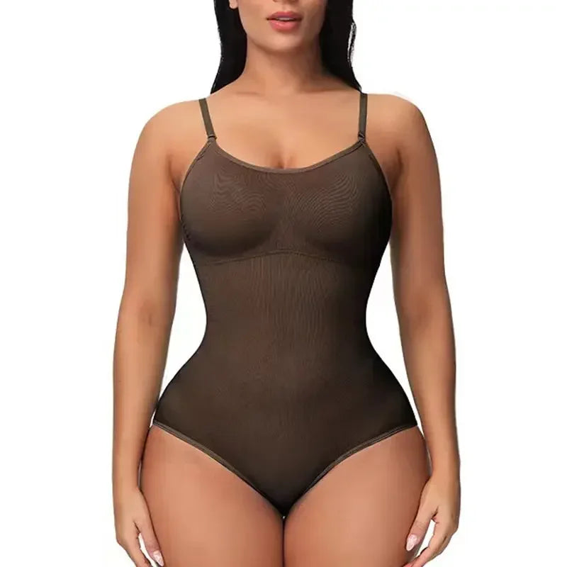 Seamless Shapewear Bodysuit with Tummy Control and Hip Lift