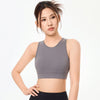 Open-Back Push-Up Sports Bra Tank Top – Shockproof