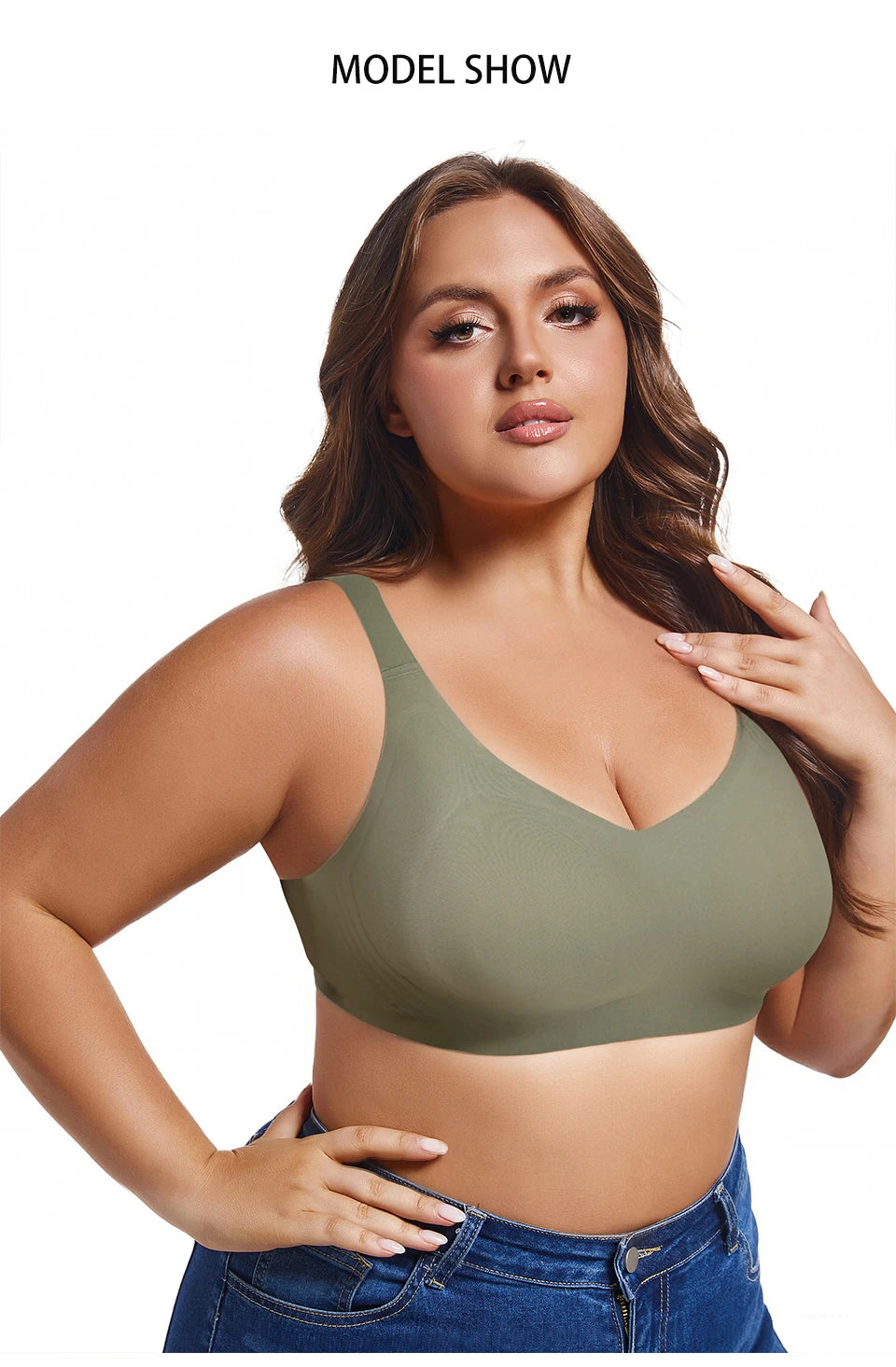Seamless Back Beauty Support Bra
