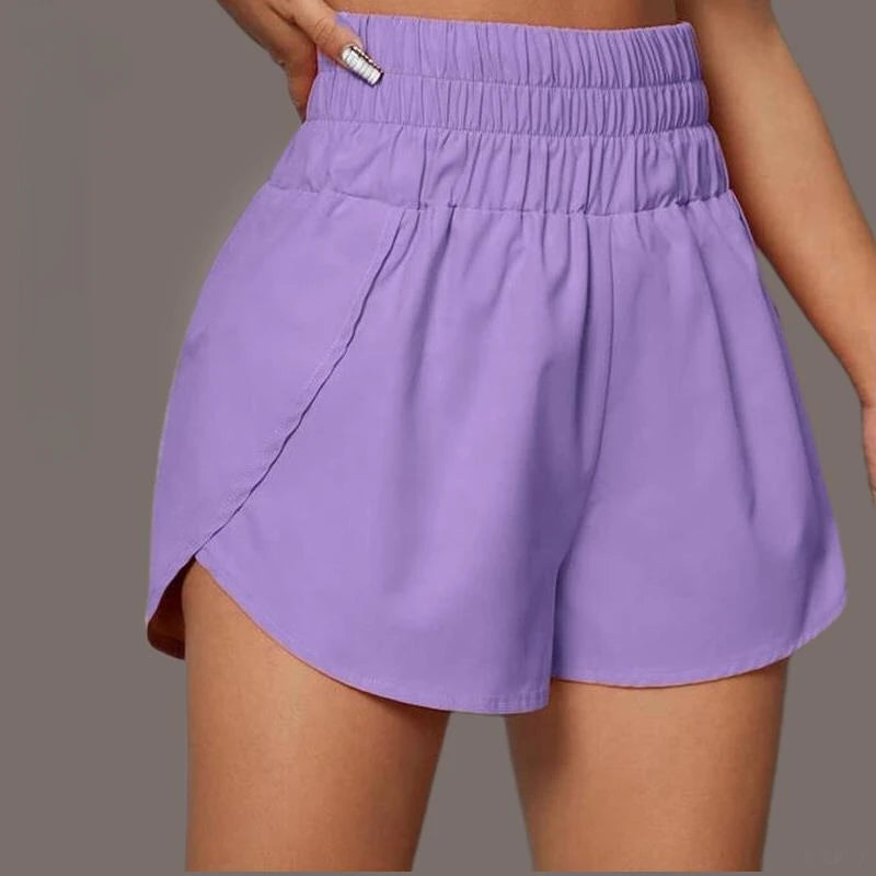 High-Waist Running Shorts – Lightweight Quick-Dry with Liner